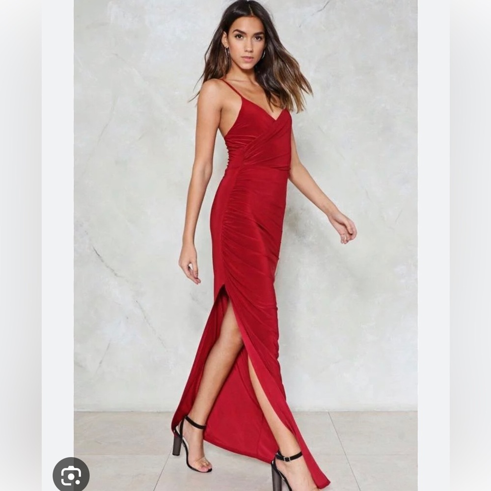 Nasty gal red dress- size 8/M